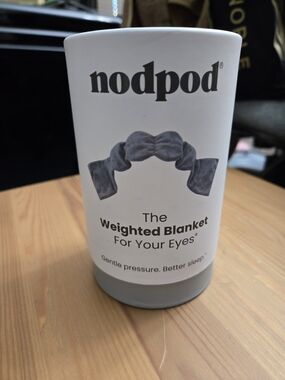 nodpod The Weighted Blanket For Your Eyes sleep mask - Gray Color and unused